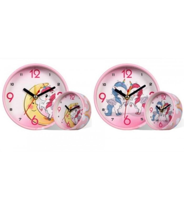 DESPERTADOR RED.UNICORN9.5X4X9.5CM 2C 133356