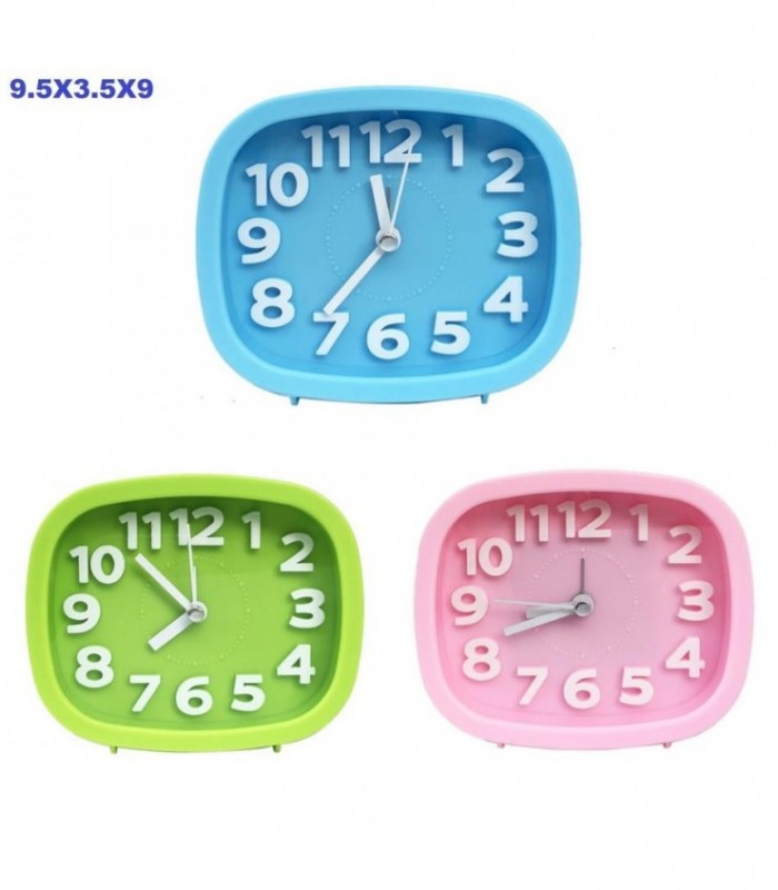 DESPERTADOR CUADR.9.5X3.5X9CM 3C 133358