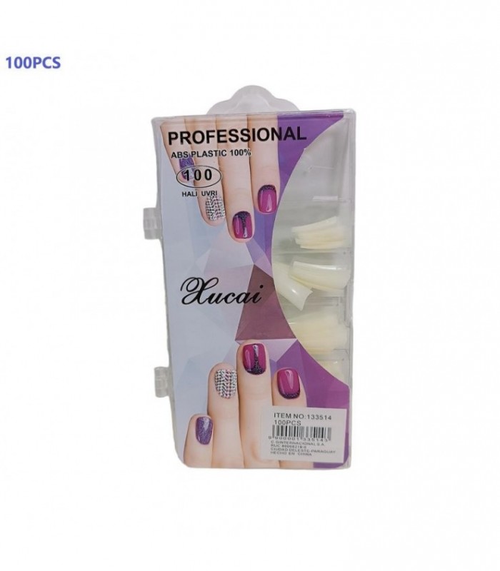 UÑA POSTISA 100PCS PROFES.ACRILIC XUCAI CUADRAD.13