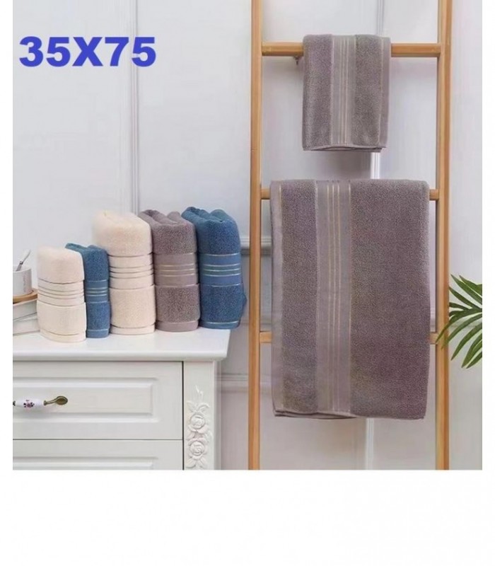 TOALLA DE ROSTRO 3C LISO 35X75CM 133601