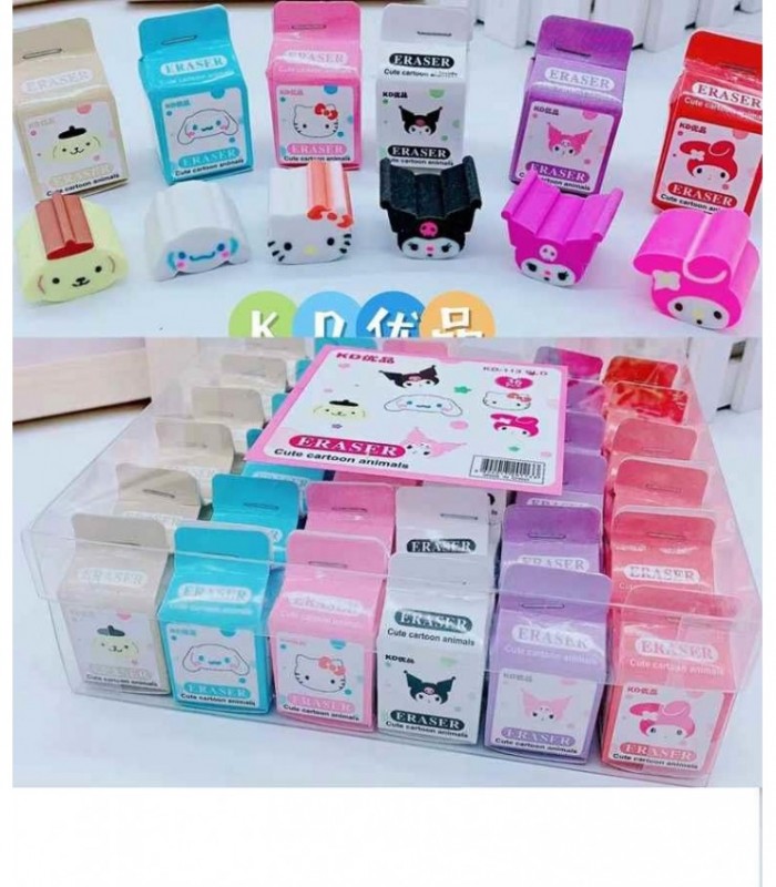 BORRADOR PEQ 1PC 6D KUROMI-MELO CAJITA KD-113SLD