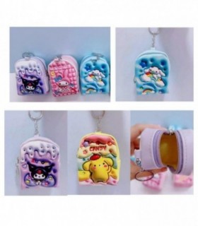 MONEDERO 3D KUROMI-MELO-CINNA-CANDY 9X7CM 134594