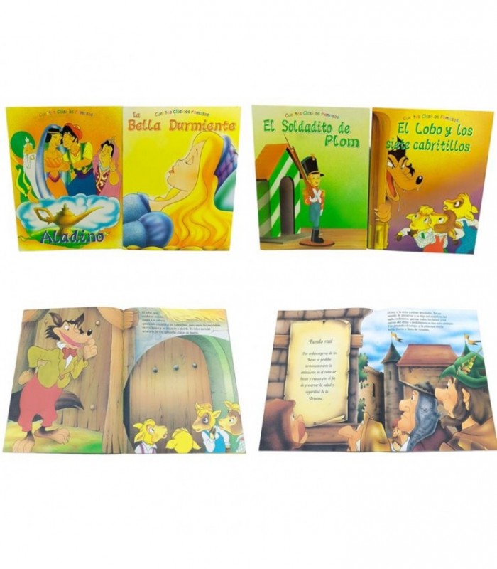 LIBRO DE CUENTO ALAD-EL LOBO-BELLE DUR-SOLDADI 135