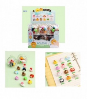 BORRADOR 12PCS ANIMALES VAR.POTE KK-7476