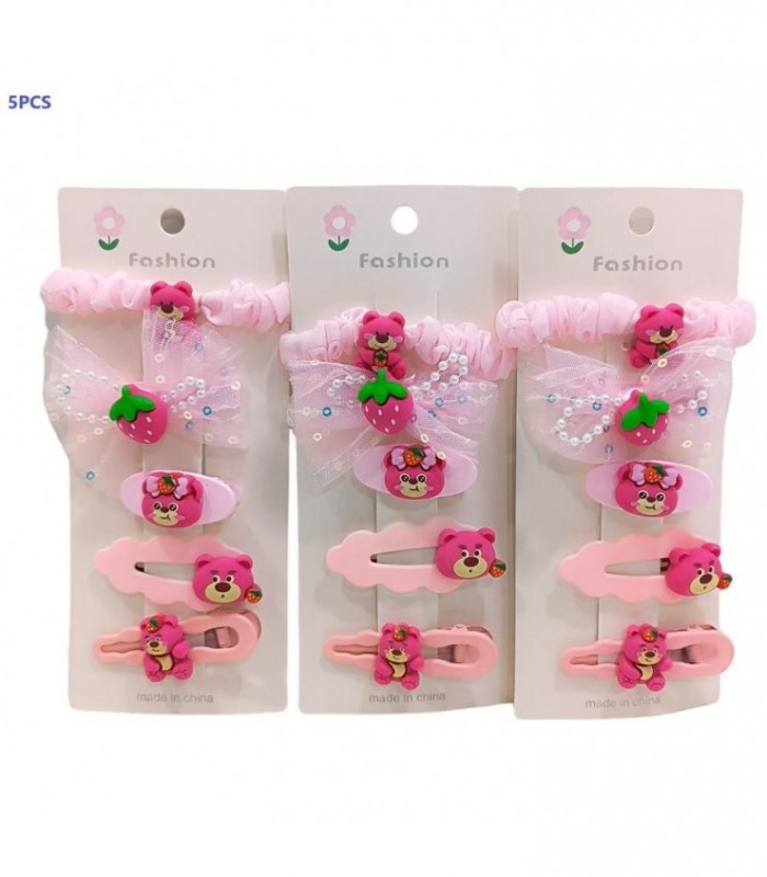 AGOGO-EVILLA KIT.CART OSO PINK 5PCS 135363