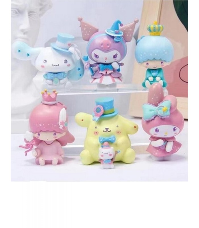 MUÑECO SORPRESA KUROMI-MELO-CINNA 6M CAJIT 136326