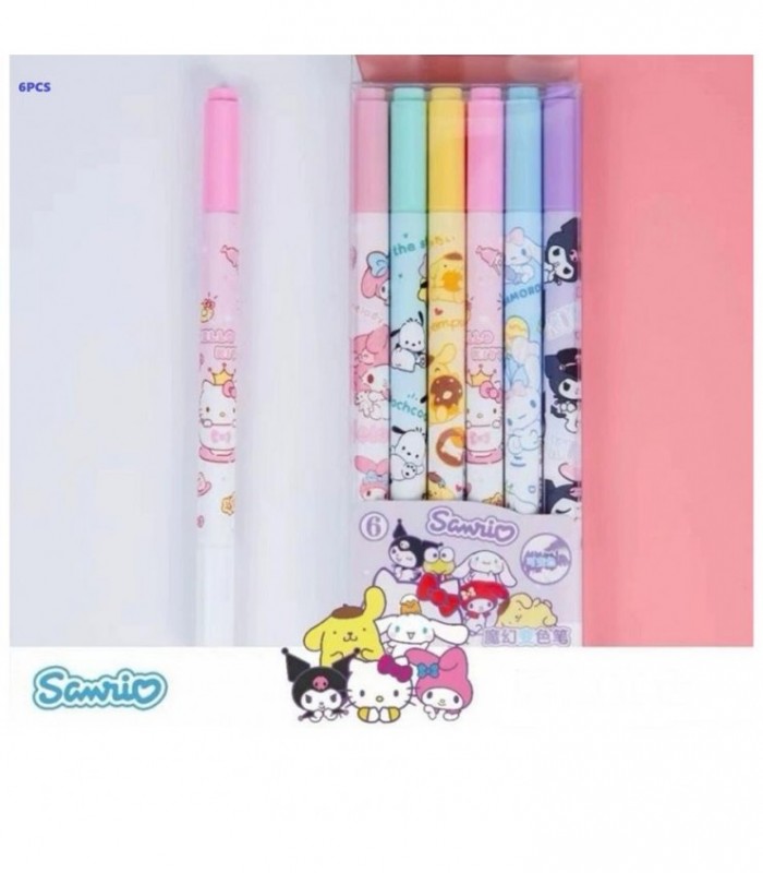 PINCEL SANRIO 6 COLORES 71051