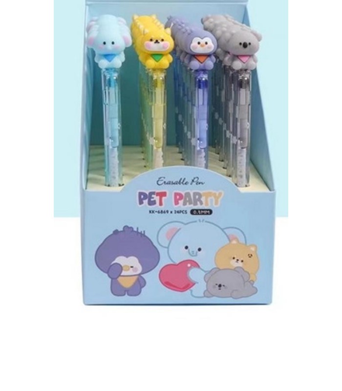 BOLIGRAFO C-BORRADOR 0.5MM ANIMALS KK-6869