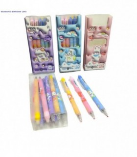 BOLIGRAFO 12PCS C-BORRADOR 0.5MM GP5026