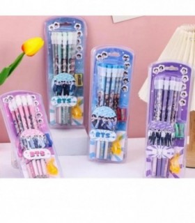 LAPIZ DE PAPEL 12PCS C-BORRADOR BTS BN001