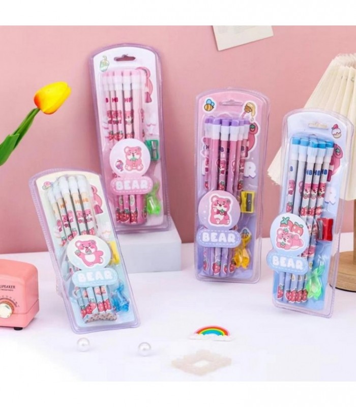 LAPIZ DE PAPEL 12PCS OSO BEAR A300-4
