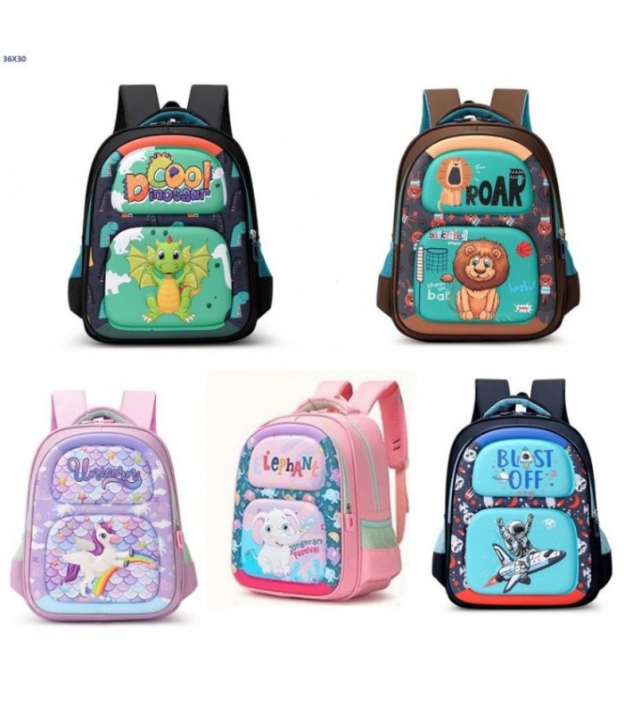MOCHILA INF.36X30CM ANIMALS 5D 136973