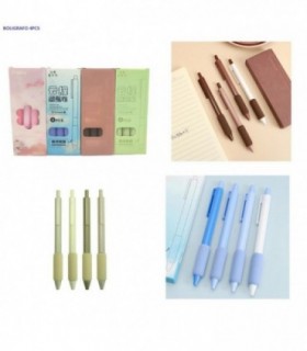 BOLIGRAFO 4PCS COLORES PASTEL XT-9768
