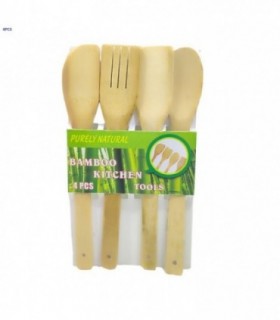ESPATULA MADERA 4PCS BAMBU 36302-2