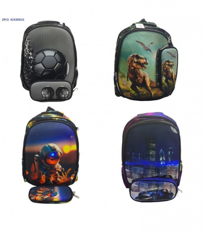 MOCHILA C-CARTUCHERA 2PCS 41X30X15CM 137381