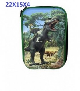 CARTUCHERA DRO DINO 22X15X4CM 137327