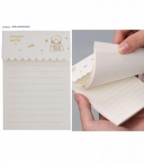 PAPEL STICK BLANCO RAYA 8..7X12.6CM B03-1