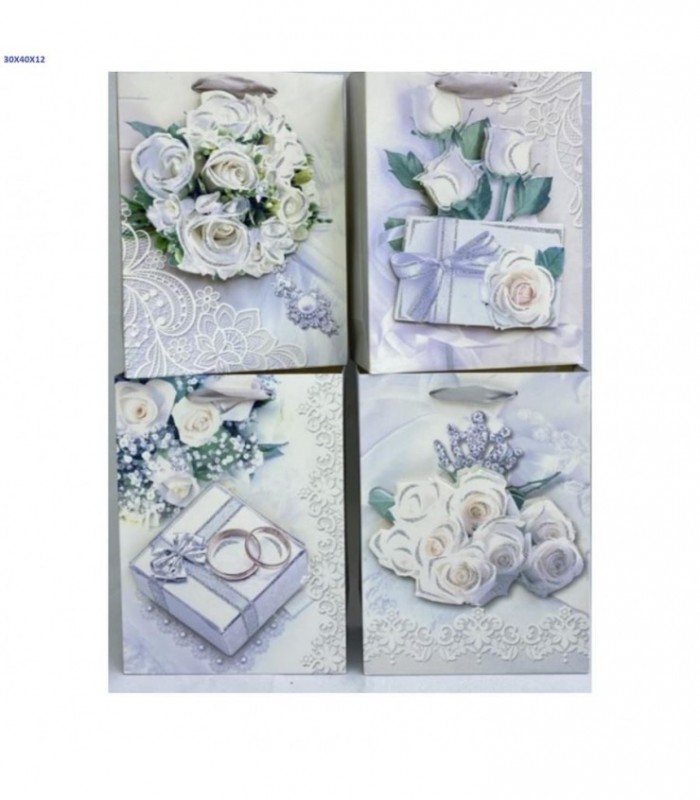 BOLSA DE REGALO 30X40X12CM FLOR FD1165L