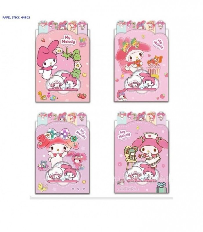 PAPEL STICK MELODY 44PCS N2033