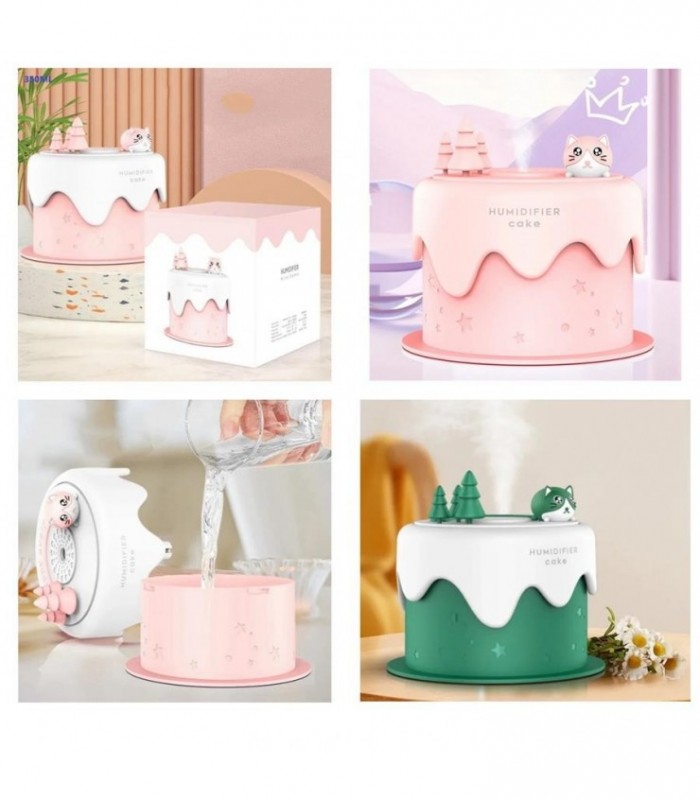 HUMIDIFICADOR 350ML USB TORTA 2C 138134