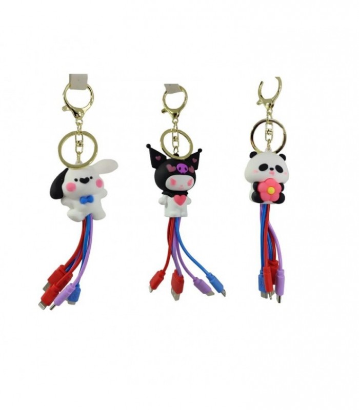 CABLE USB KUROMI-POCHACO 4X1 138167