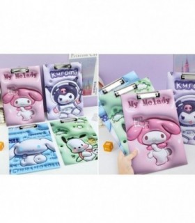 PLANCHETA A4 KUROMI-MELO-CINNA-POCHA BJ615
