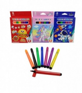 PINCEL PEQ 8 COLOR DINO-UNICORNIO VARIAD.T-301-8