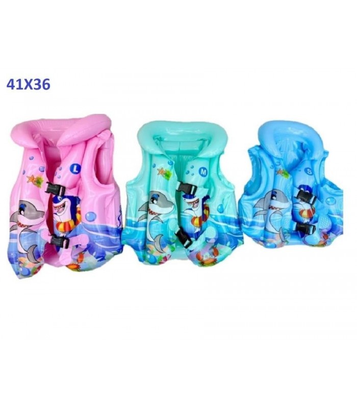 CHALECO INFLABLE 41X36CM TIBURON 2C 139076