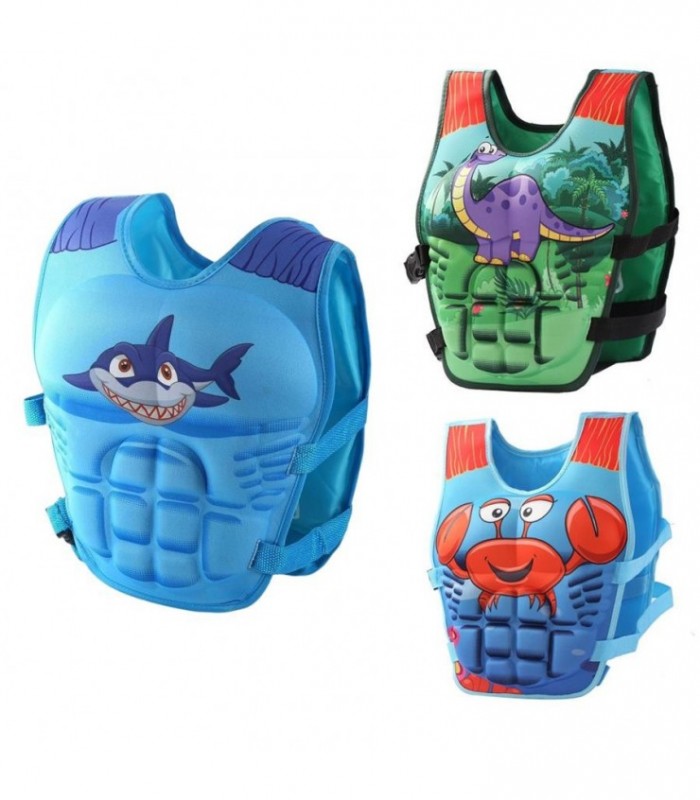 CHALECO INF.P-PISCINA DIS.DINO-UNI 2-4AÑOS 20KG 12