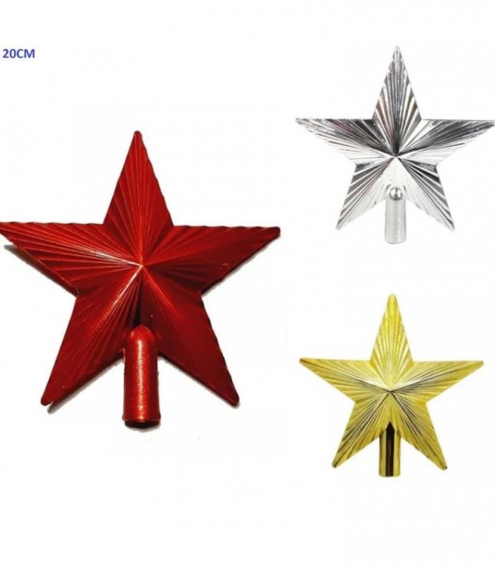 ESTRELLA NAVIDEÑO 20CM 3C LISO 138660