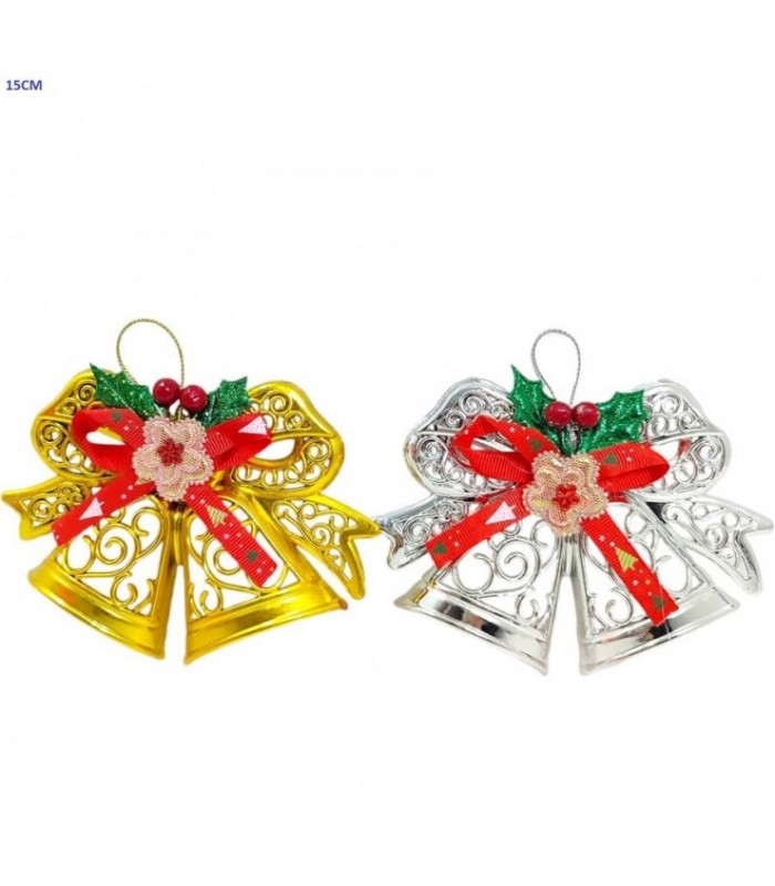 CAMPANA ADORNO NAVIDEÑO 15CM 2C 138661