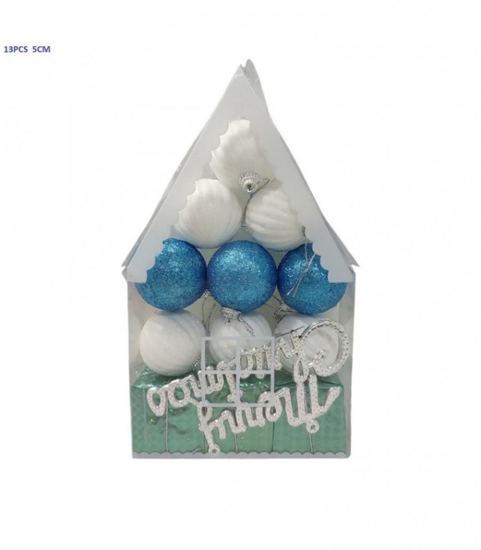 PELOTA DE NAVIDAD 5CM 13PCS SURT.138697