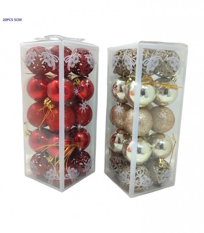 PELOTA DE NAVIDAD 5CM 20PCS  2C 138711