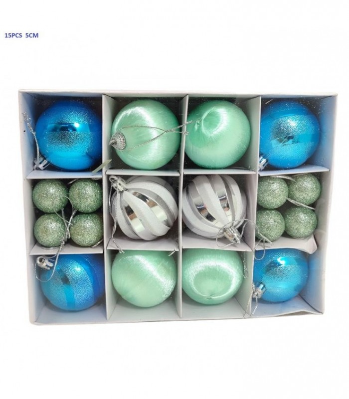 PELOTA DE NAVIDAD 16PCS 3-6CM SURT.138738
