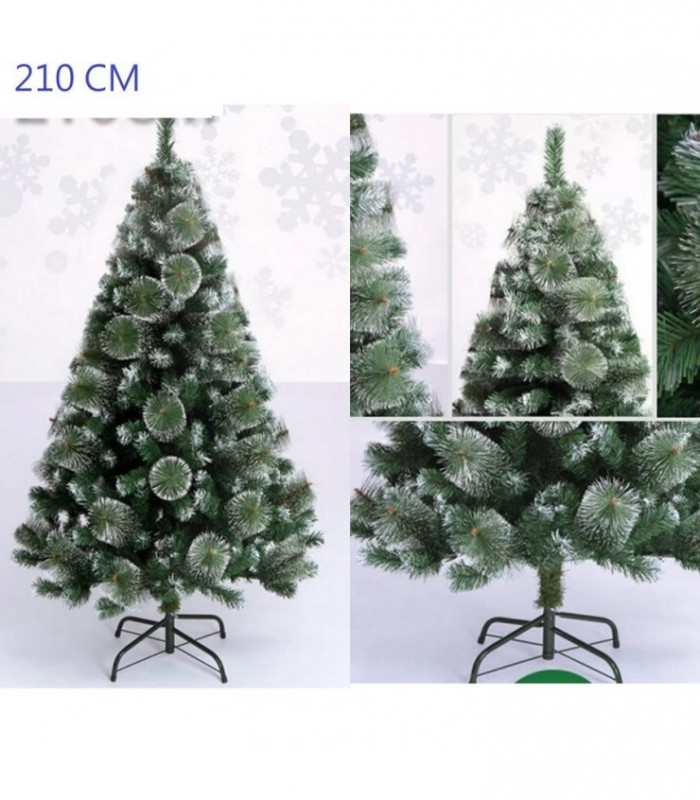 ARBOL 2 NAVIDEÑO 210CM NIEVE P.METAL 138776-210