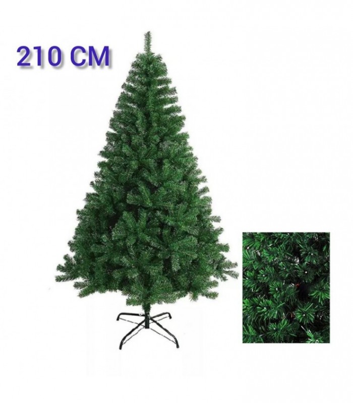 ARBOL 3 NAVIDEÑO FINO 210CM VERDE P.METAL 138777