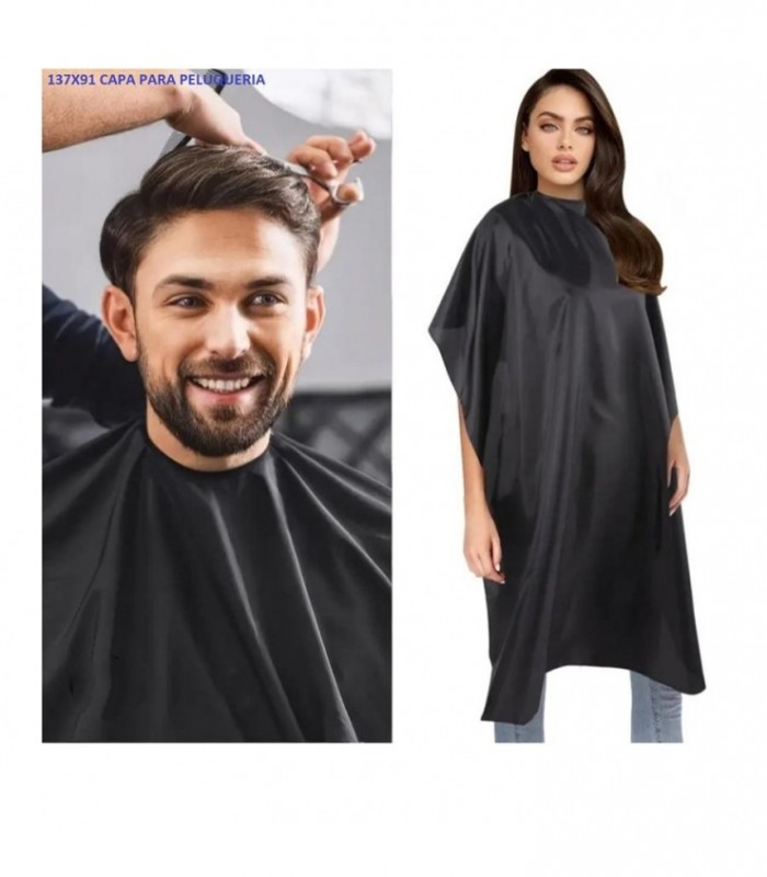 CAPA P-PELUQUERIA NEGRO 137X91CM 137955
