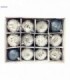 PELOTA DE NAVIDAD 6CM 12PCS BLANCO 138727
