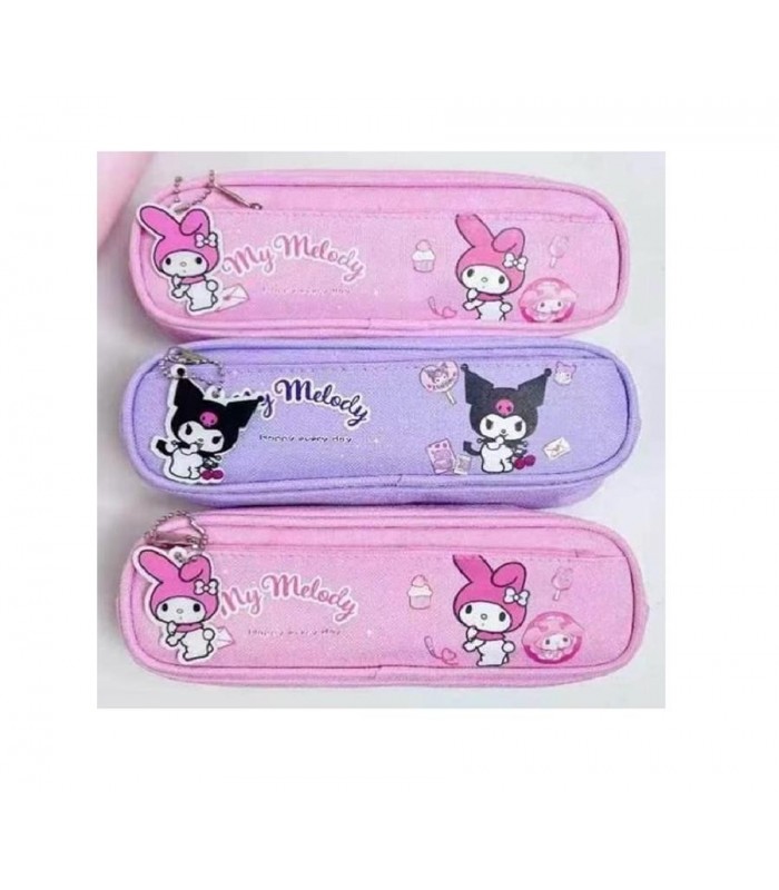 CARTUCHERA KUROMI 2CIPER 22X8X7CM 2C 139527