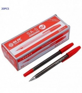 BOLIGRAFO 0.7MM 20PCS ROJO 139730