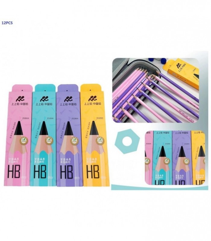 LAPIZ DE PAPEL 12PCS HB P-2210