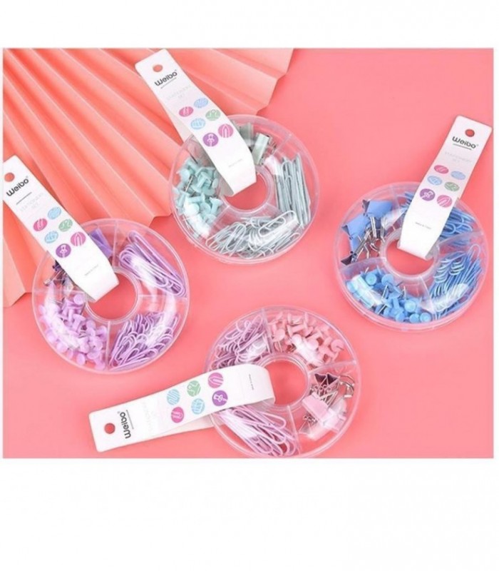 CLIPS 4MOD 90PCS KIT COLOR WEIBO RED.PLAST WB-6607