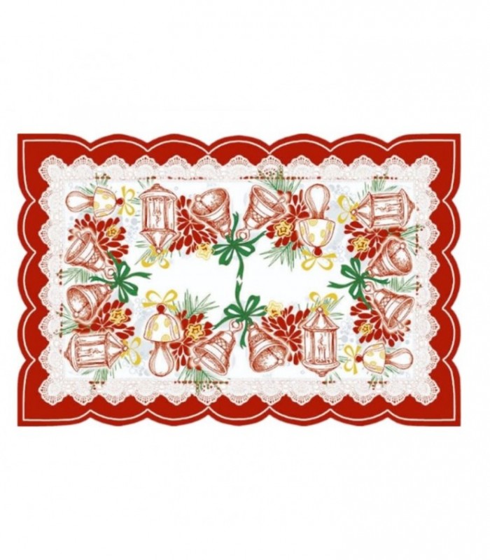INDIVIDUAL NAVIDEÑO CAMPANA ROJO 138836