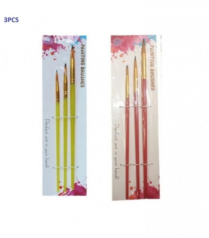 PINCEL 3PCS PUNTA FINA COLOR. 3C BRUSH 140208