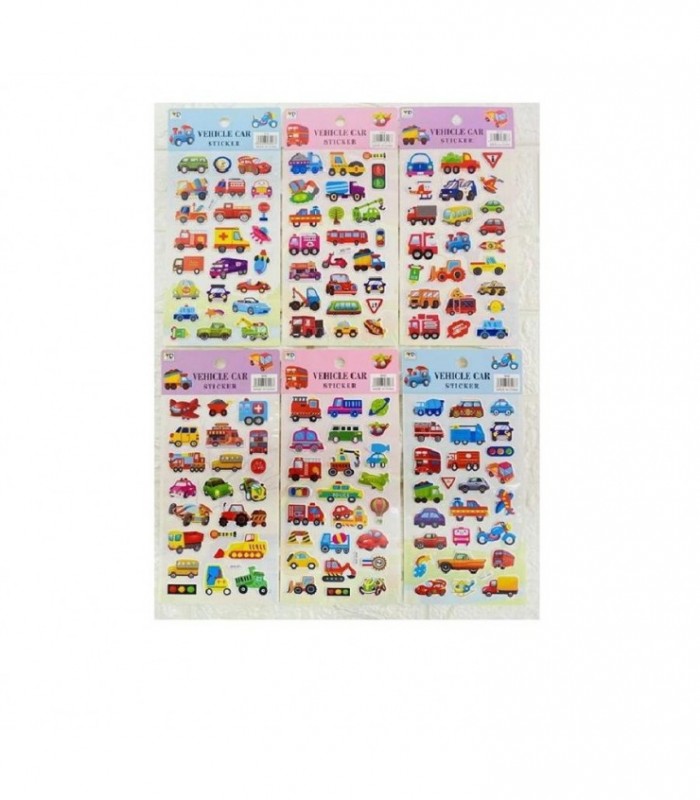 ADESIVO P-CUADERNO AUTITOS 6D 139982