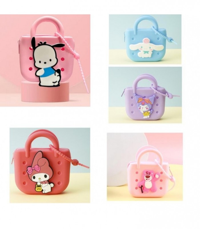 CARTERITA DE GOMA KUROMI-MELO-12X9.5X3CM 5D 139989