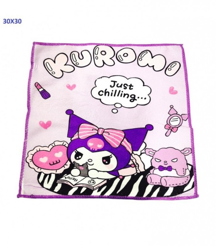TOALLITA INF.DE MANO 30X30CM KUROMI 40084