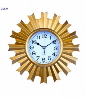 RELOJ DE PARED DORADO 25CM RED 140143