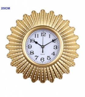 RELOJ DE PARED DORADO 25CM RED 140145