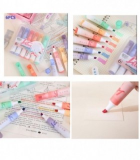 MARCADOR 6PCS PERFUMADO GRUESO LOTUS 941